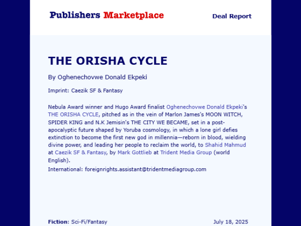 My Debut Afropantheology Novel Acquired By Publisher Of H.G. Wells, Jules Vernes, Heinlein, and G.R.R.&nbsp;Martin